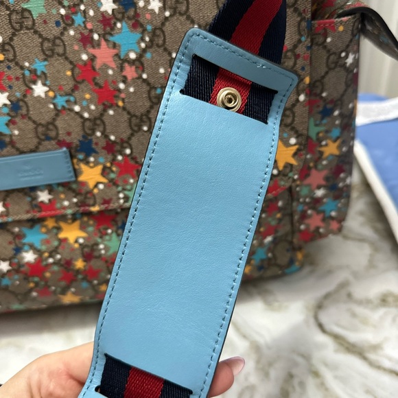 Gucci GG Supreme Star Monogram coated canvas diaper bag.  Limited Addition - Picture 3 of 15